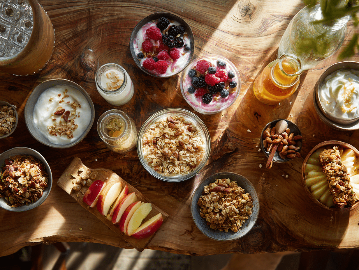 Grab-and-go no-cook breakfast items for busy mornings