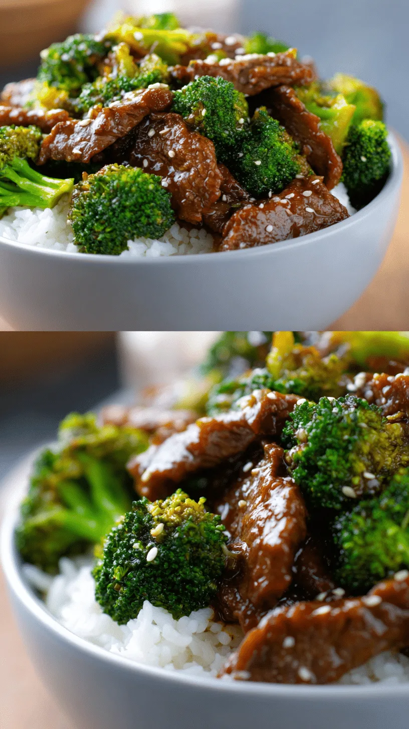 Classic Slow Cooker Beef & Broccoli served with steamed rice – easy Asian-style dinner