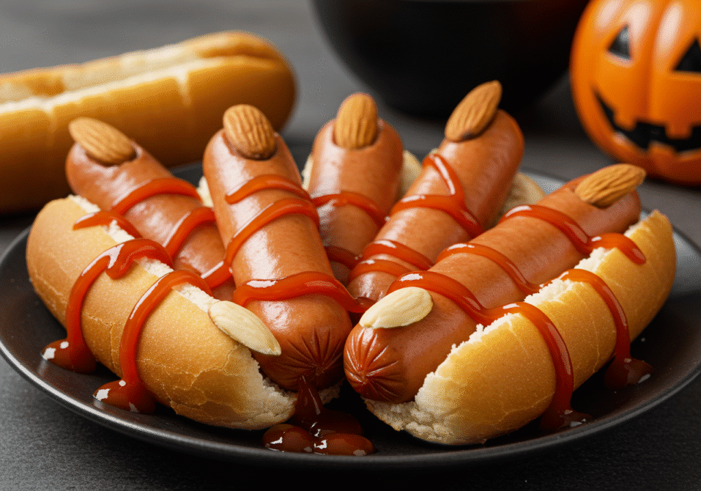 Bloody Finger Hot Dogs