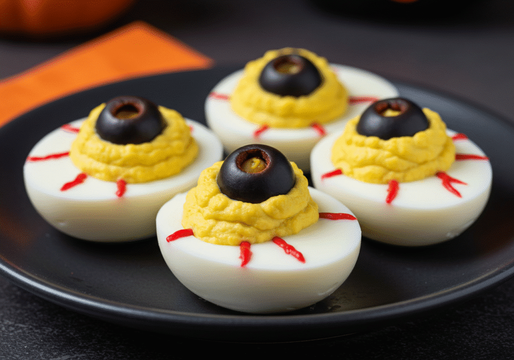 Eyeball Deviled Eggs(