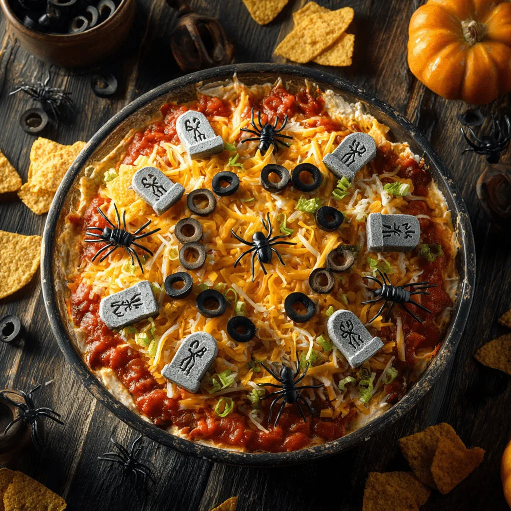 Kids enjoying Haunted Graveyard Dip at a Halloween party