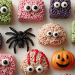 Fast Halloween Marshmallow Rice Krispies Bubbles with spooky sprinkles