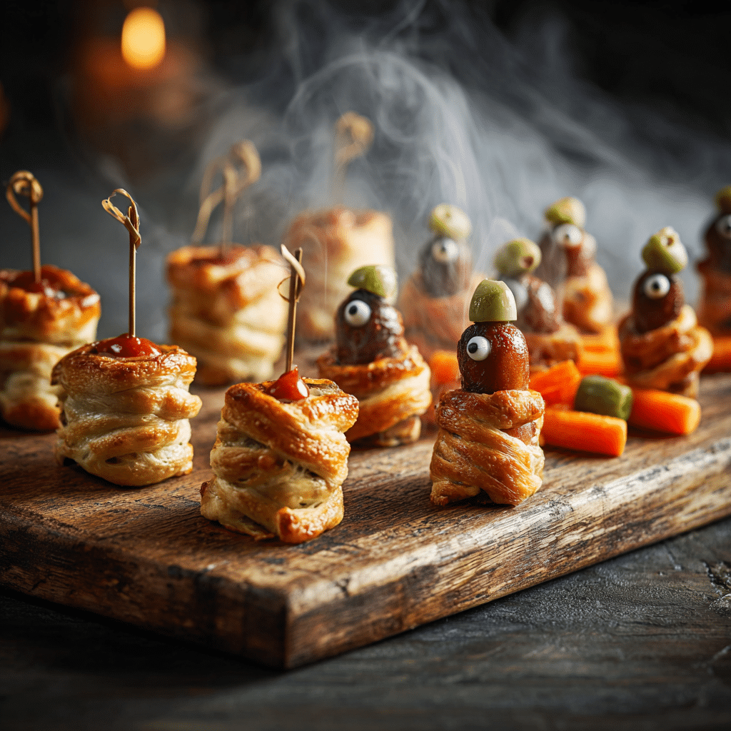 Delicious Spooky Party Bites served in a rustic bowl – easy Halloween Food for Party