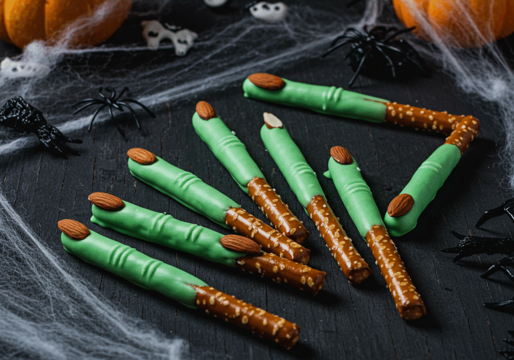 Witch Finger Pretzels