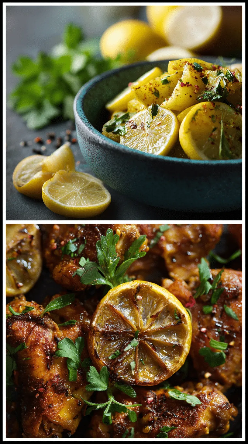 Delicious Fresh and Tangy Zesty Lemon Chicken served in a rustic bowl – easy slow cooker dinner