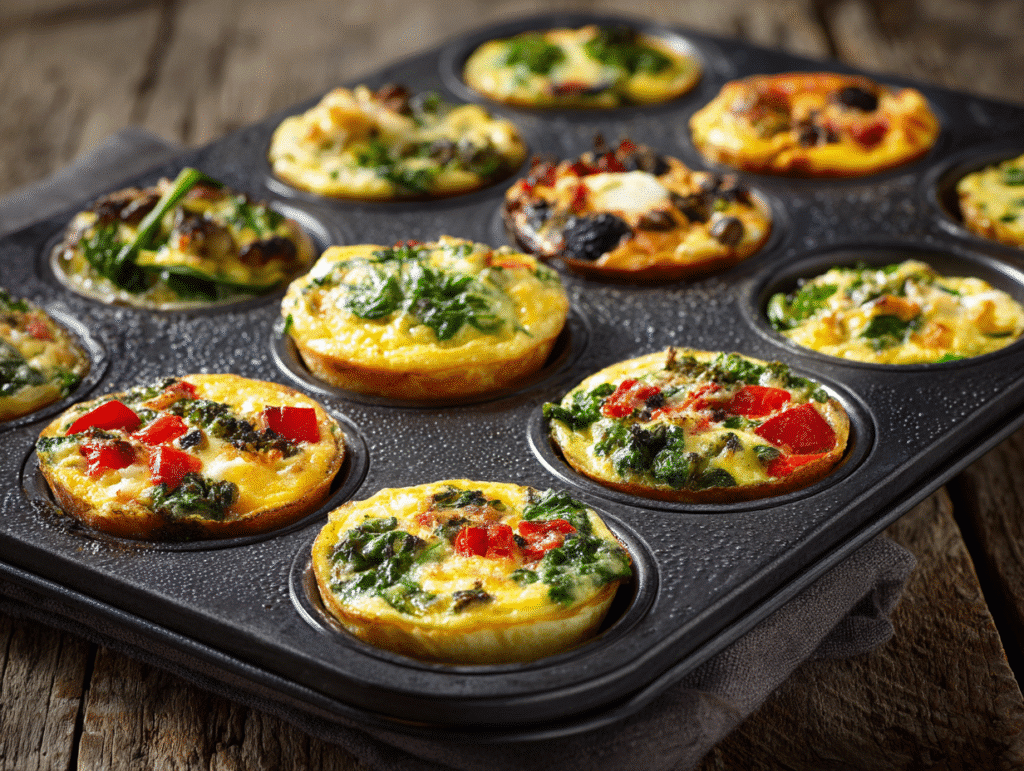 Healthy and Quick Breakfast Recipes protein egg muffins