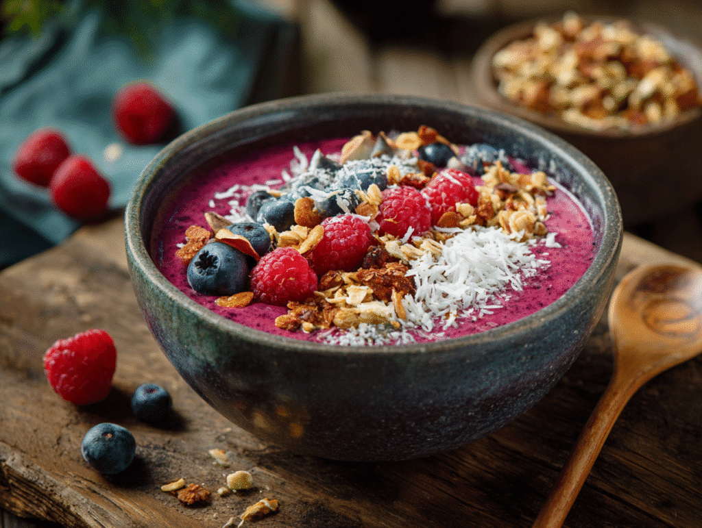 Healthy and Quick Breakfast Recipes vegetarian smoothie bowl