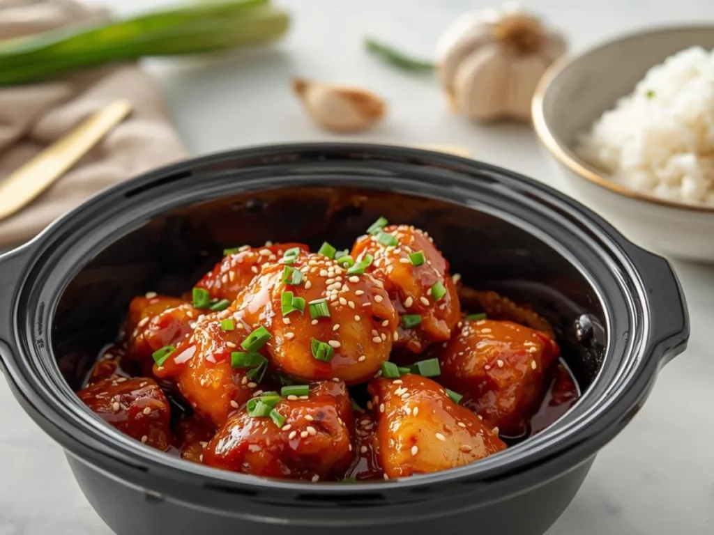 Alt: Crockpot Honey Garlic Chicken
