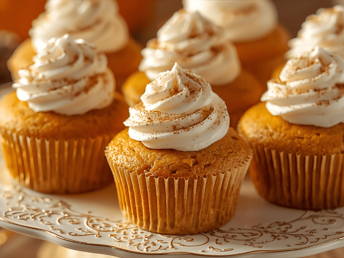 Mini pumpkin cheesecake bites with gingersnap crust and spiced whipped cream​