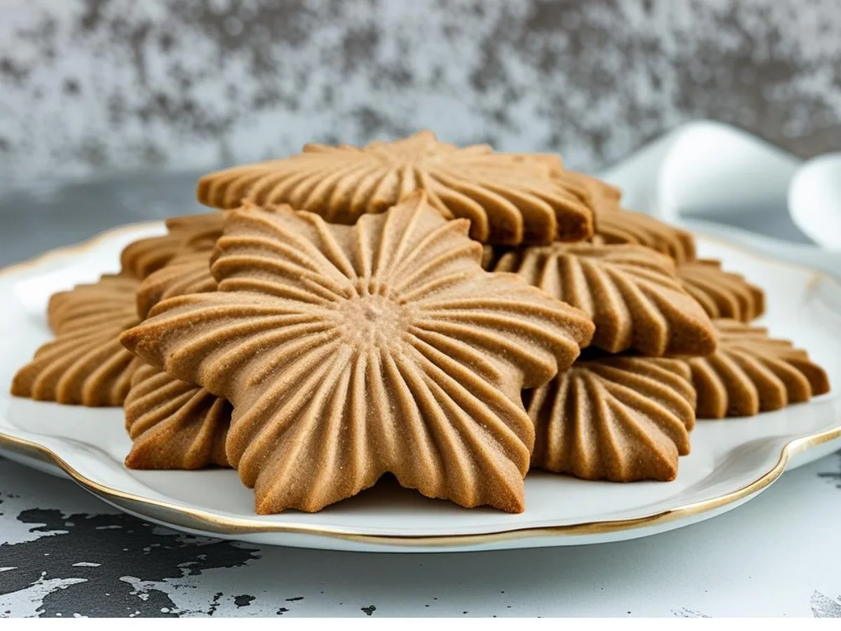 Close-up of a golden coffee butter cookies recipe, showcasing a rich, melt-in-your-mouth texture with aromatic instant coffee finish.