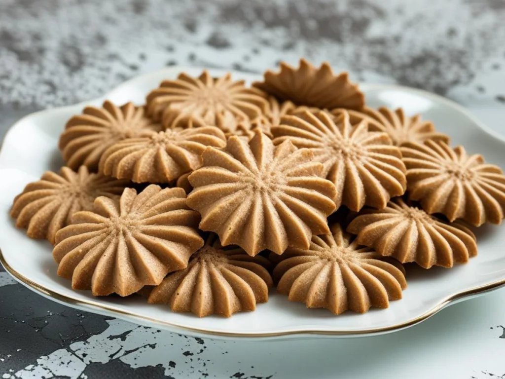 Top-view of easy coffee cookies made with instant coffee, highlighting a simple diy coffee cookie recipe perfect for home bakers.	