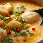 Ingredients for Thai Coconut Potsticker Soup.