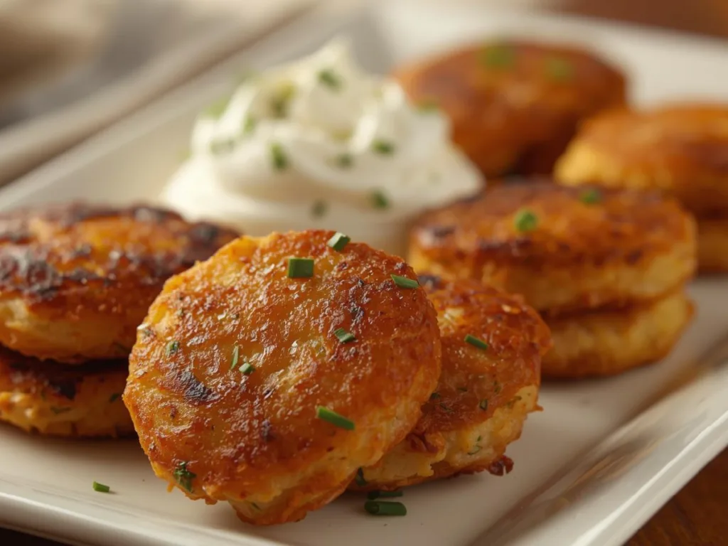 Homemade Mashed Potato Cakes.