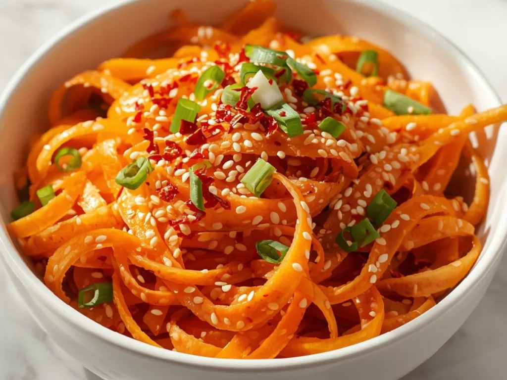 Asian Carrot Salad feature image.