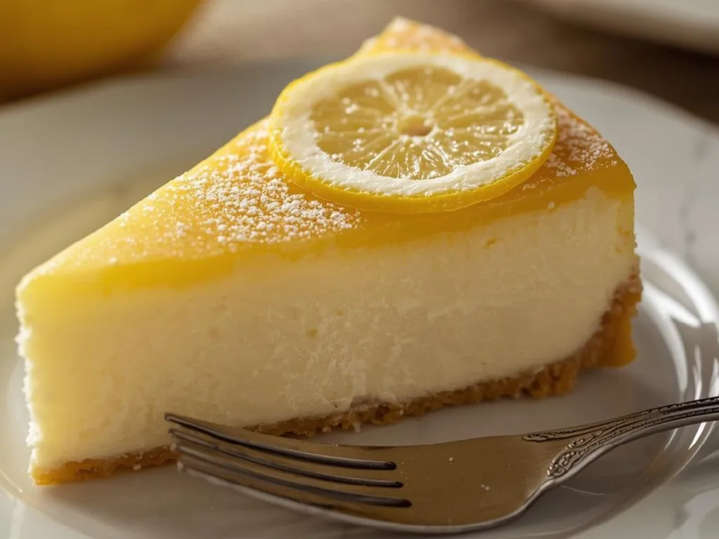 Traditional Irish Lemon Pudding Cake feature image.