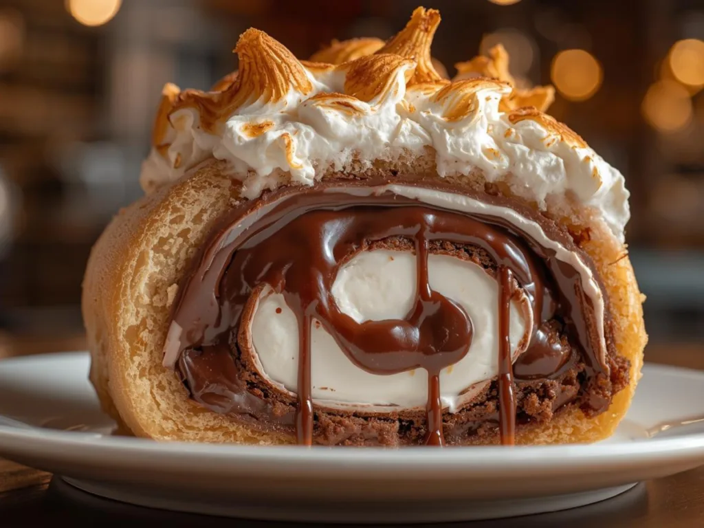 Toasted Smores crescent rolls