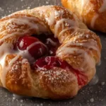Cherry cream cheese puff pastry
