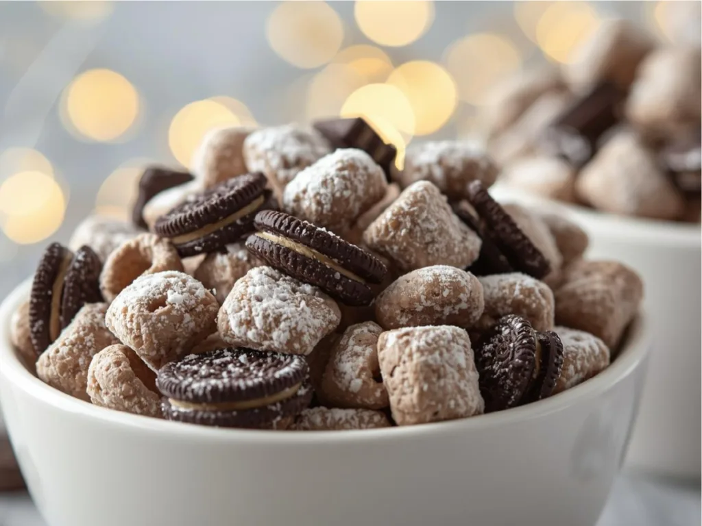 White chocolate puppy chow mix
