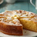 One-Bowl Lemon Dessert bars on a rustic board, featuring a Weight Watcher Zero Point Dessert style with light, airy, and zesty notes.