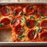 Quick Weeknight Pizza Casserole