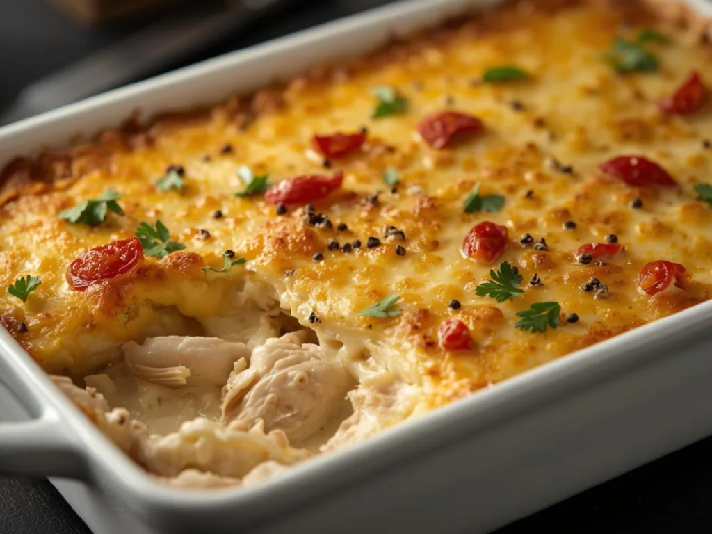 Decadent Neiman Marcus Chicken Casserole