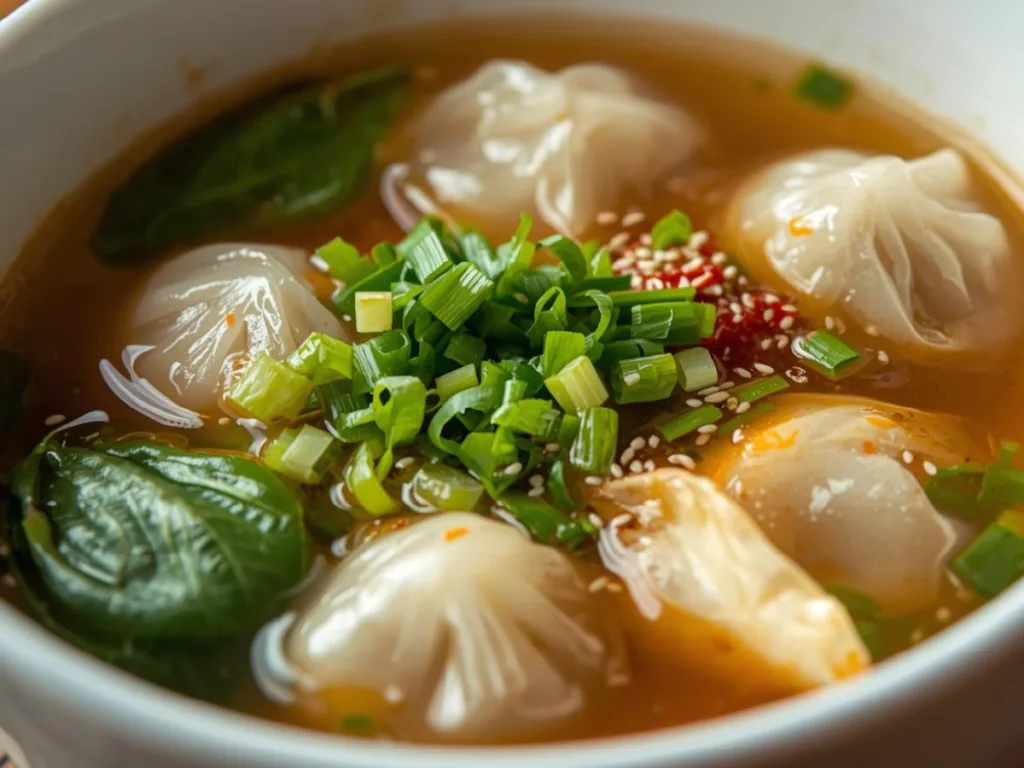 Easy Deconstructed Wonton Soup