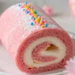 Kawaii Japanese Cotton Candy Swiss Cake Roll.