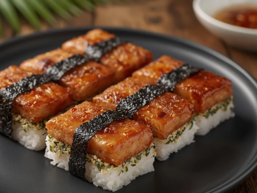 Spam Musubi close-up