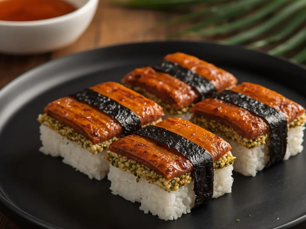 Teriyaki Musubi on rice