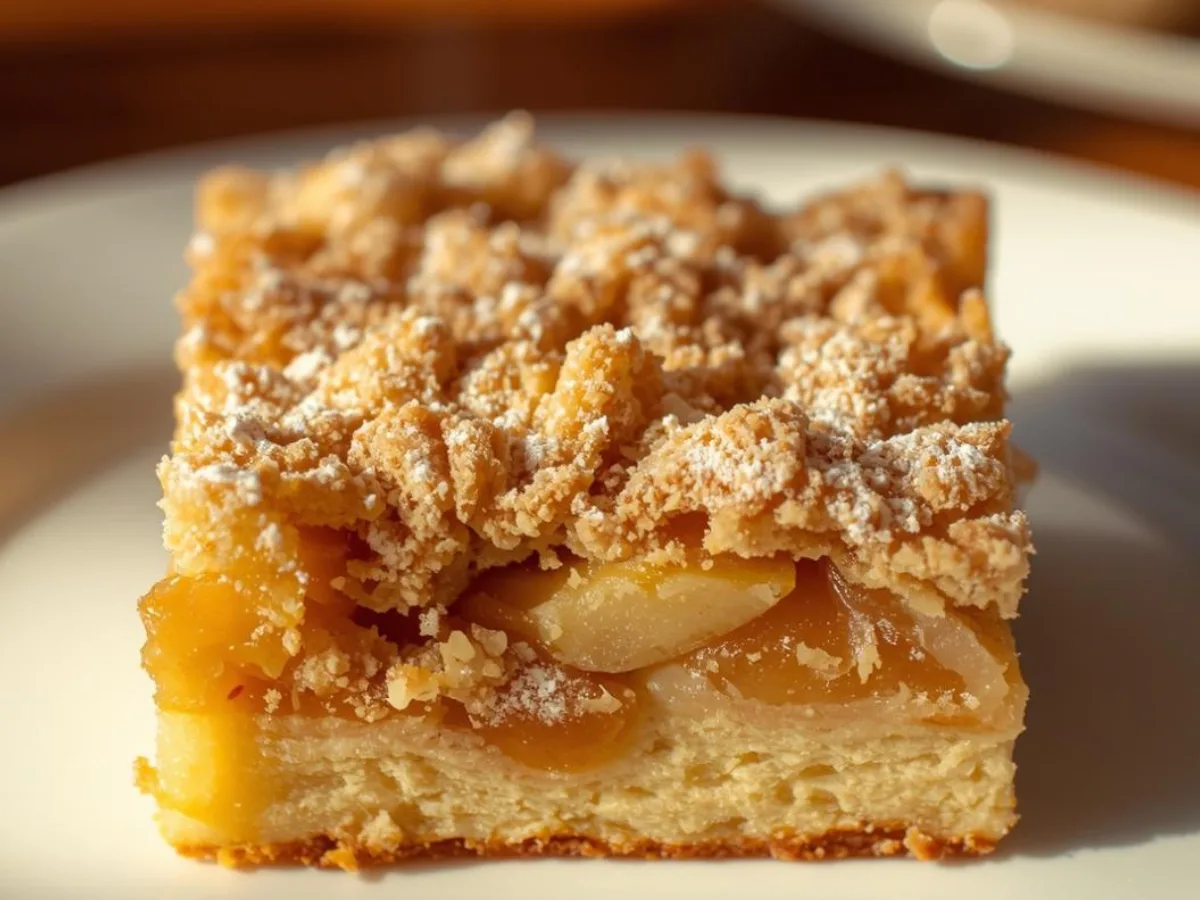 Sliced Apple Gooey Butter Cake