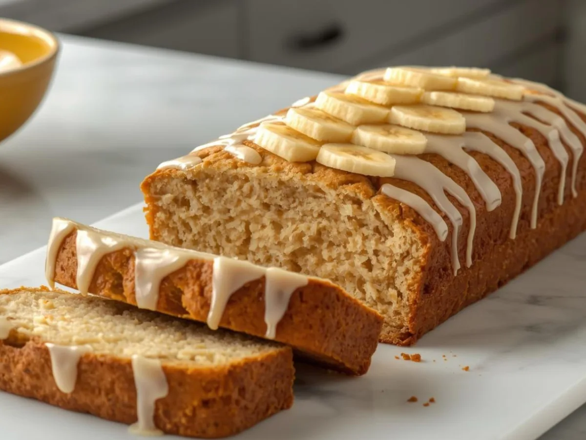 Slices of Protein Cottage Cheese Banana Bread.