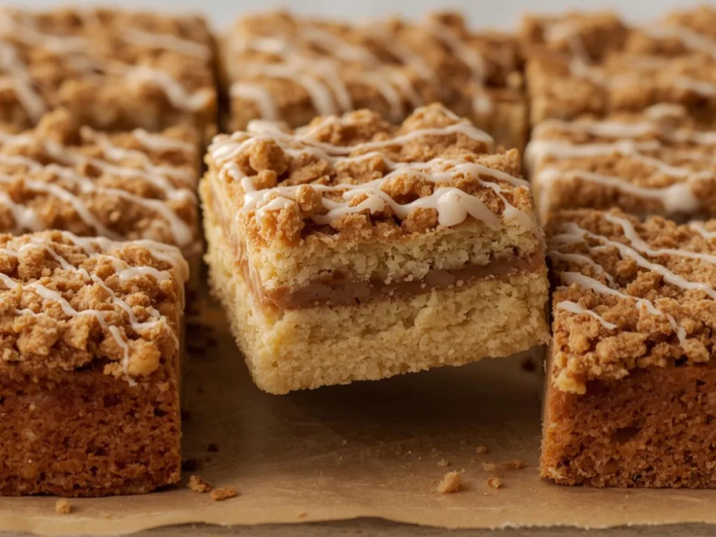 Golden brown Starbucks Cinnamon Coffee Cake Recipe slice.
