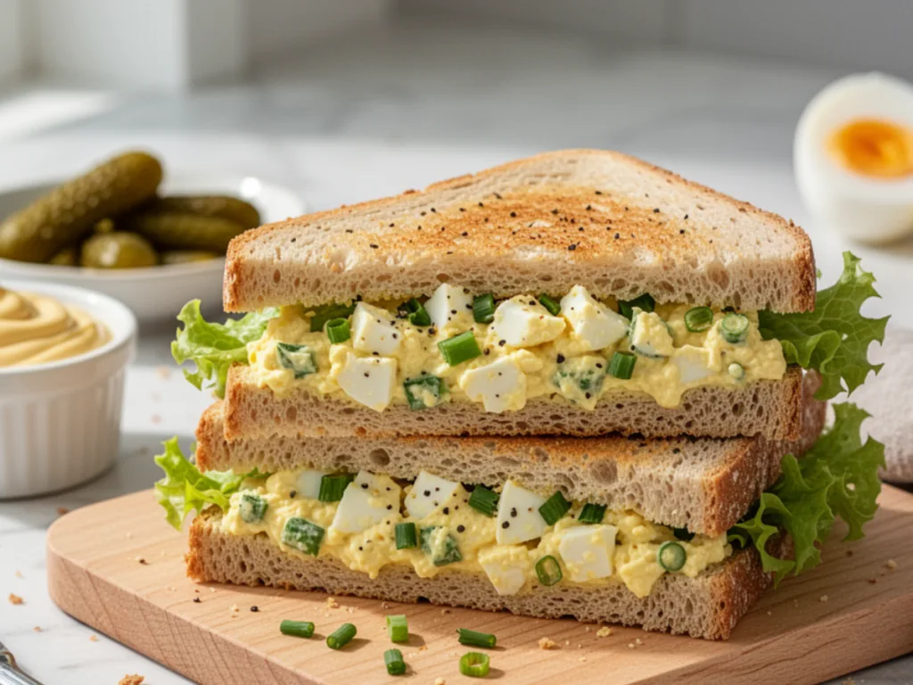 Creamy Egg Sandwich plate