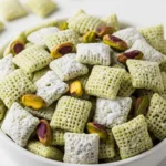 Crunchy Pistachio Muddy Buddies display.