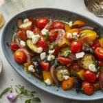Greek Dishes with Roasted Mediterranean Greek Vegetables