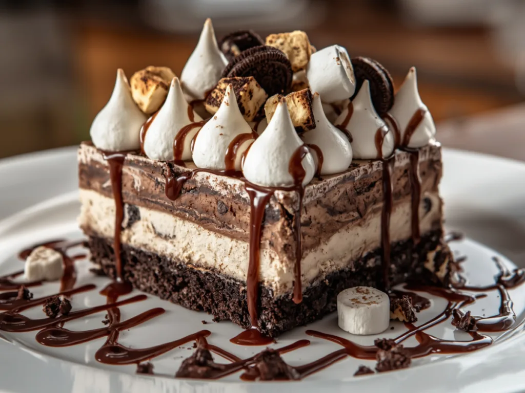 Hot Chocolate Layered Dessert