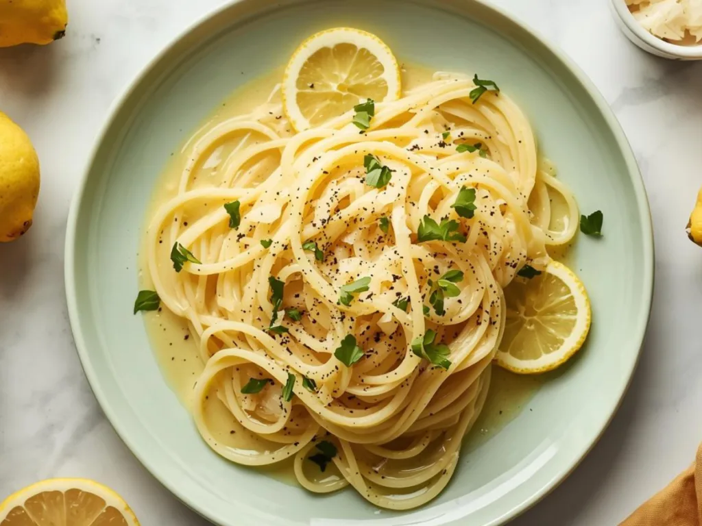 Lemon Butter Garlic Pasta
