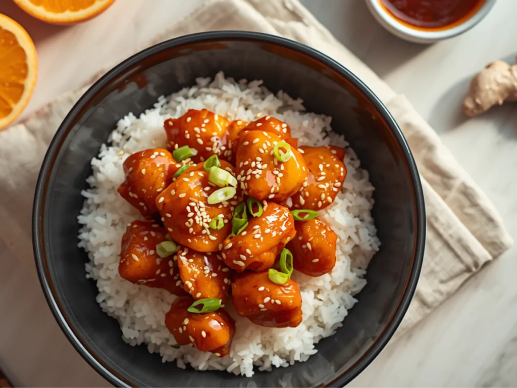 Zesty Orange Chicken pieces