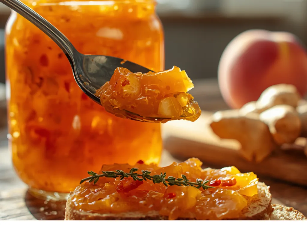 Using Peach Ginger Chili Jam as a Sweet and Spicy Glaze