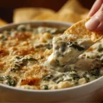 Freshly chopped artichokes and spinach for a homemade dip.