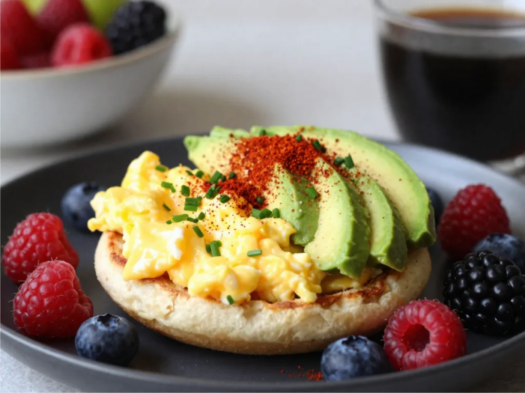 Sourdough starter being mixed with cheddar and scallions for muffins.