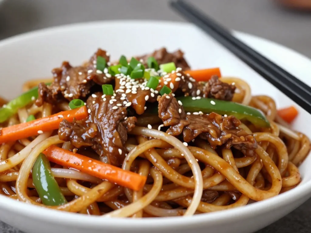 Savory Beef Chow Mein Recipe Easy with steak chow mein.