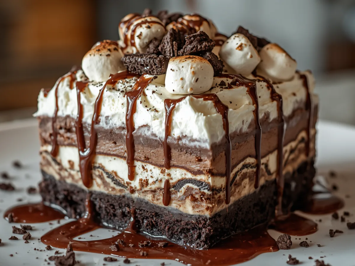 Hot Chocolate Lasagna