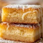 ld-Fashioned Buttermilk Donut Bars on a rustic tray.